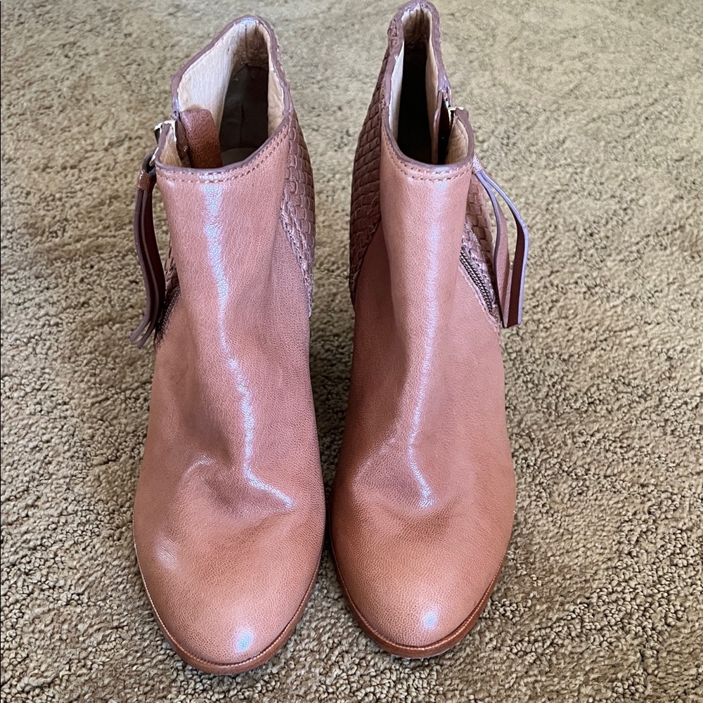 Coach Tan Ankle Booties
